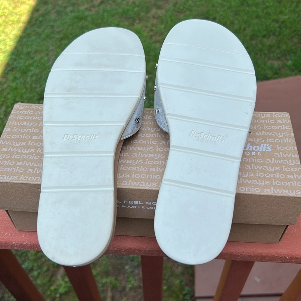 Dr. Scholl's Metallic Silver Nice Iconic Sandal - Picture 6 of 11